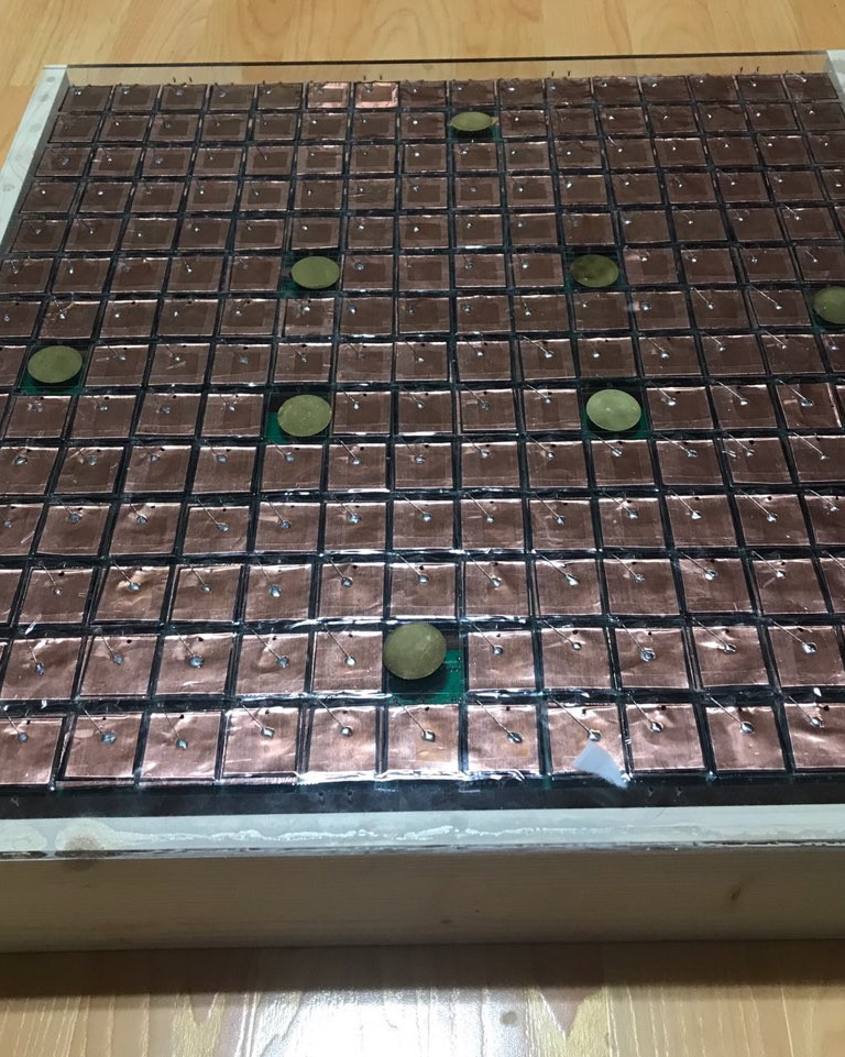 Copper-tape sensor surface without paper