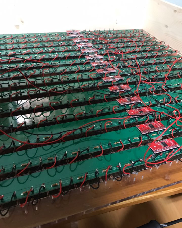 Sensor grid circuit boards